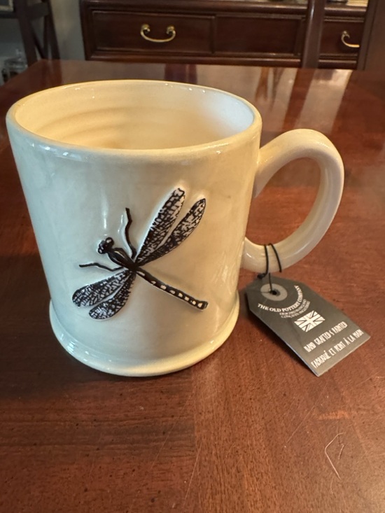 The Old Pottery Company Other - Dragonfly Mug The Old Pottery Company Coffee Tea Ceramic Embossed Cup NWT